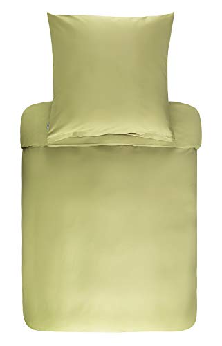 Bassetti Uni Bettwäsche aus 100% Baumwollsatin in der Farbe Felce v.7, Maße: 155x220 cm - 9303116 von Bassetti