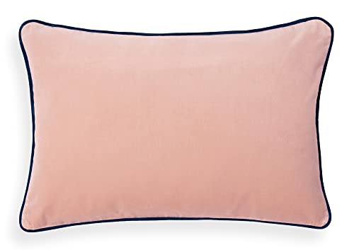 Bassetti Uni Kissenhülle zu Tischwäsche - Velour aus 90% Baumwolle, 10% Polyester in der Farbe Cipria P1, Maße: 40X60 cm - 9324594 von Bassetti