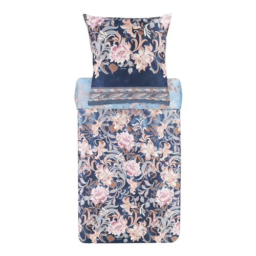 Bassetti Verona Bettwäsche + 1 Kissenhülle aus 100% Baumwollsatin in der Farbe Blau B1, Maße: 155x220 + 1 K 80x80 cm - 9325851 Bassetti Verona Bettwäsche + 1 Kissenhülle aus 100% Baumwollsatin in der Farbe Blau B1, Maße: 155x220 + 1 K 80x80 cm - 9325851 von Bassetti
