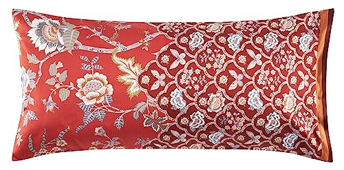 Bassetti Vicenza Kissenhülle zu Bettwäsche aus 100% Baumwollsatin in der Farbe Rot R1, Maße: 40x80 cm - 9325882 von Bassetti