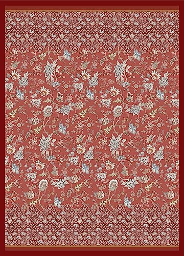 Bassetti Vicenza Plaid aus 100% Baumwolle in der Farbe Rot R1, Maße: 180x250 cm - 9326050 von Bassetti