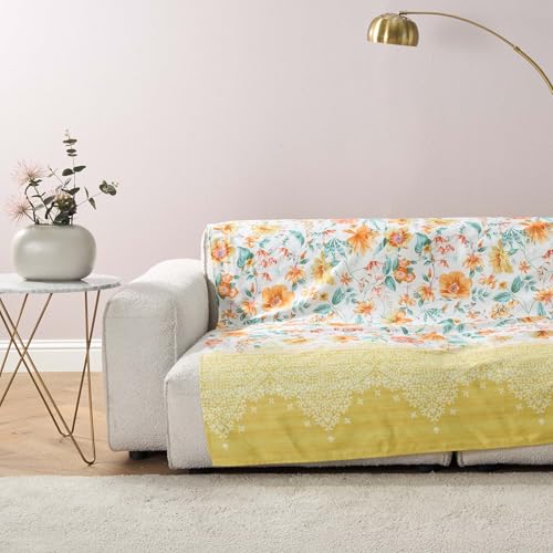 Bassetti Casablanca Foulard aus 100% Baumwolle in der Farbe Gelb Y1, Maße: 270x270 cm - 9332312 Bassetti Casablanca Foulard aus 100% Baumwolle in der Farbe Gelb Y1, Maße: 270x270 cm - 9332312 von Bassetti