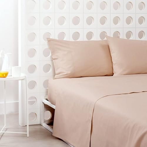 Bettlaken für Doppelbett 240 X 280 Bassetti Time Uni – Beige 1604 New von Bassetti