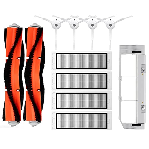 Bassulouda Für Mi Robot 1/1S Staubsauger SDJQR01RR SDJQR02RR SDJQR03RR S502-00 S5 Max S6 Haupt-Seitenbürstenteile von Bassulouda