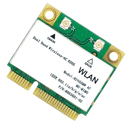 Bassulouda Kunststoff NIC 1200M WiFi LAN Wireless Dual Band 2.4G 5GHz Bluetooth 4.2 Gigabit Wireless LAN Adapter für Win7 Win8 Win10 Linux 8265HMW Bassulouda Kunststoff NIC 1200M WiFi LAN Wireless Dual Band 2.4G 5GHz Bluetooth 4.2 Gigabit Wireless LAN Adapter für Win7 Win8 Win10 Linux 8265HMW von Bassulouda