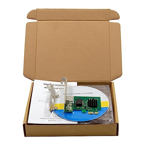 Bassulouda Multifunktions-Netzwerkadapter PCI-E NIC I225-1T für Gigabit-Server, 12,5 x 12 x 2,5 cm von Bassulouda