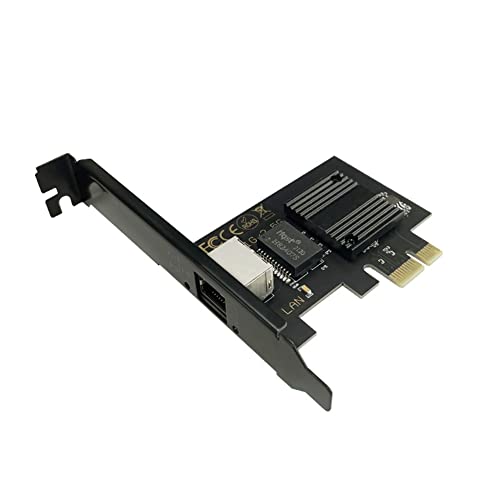 Bassulouda PG-1225-V Gigabit Ethernet PCI-E Netzwerkkarte 10/100/2500Mbps 1Gbps/2.5Gbps RJ45 LAN PCIe Adapter für PC von Bassulouda