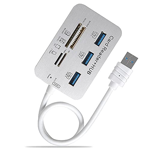 Bassulouda USB HUB 3.0 USB Splitter 3 Ports Extender Multi USB Verlängerung 3 0 Hub SD-Kartenleser USB 3.0 Expander für PC von Bassulouda