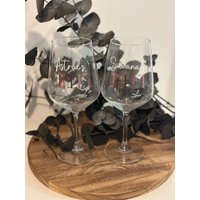 Weinglas Personalisiert Lillet Edition | Hochzeit Geburtstag Trauzeugin Brautjungfer Geschenk von BastelHex2