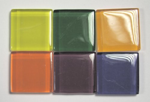 Bastelmaxi Glasmosaik Soft Glas 2 x 2 cm, ca. 55-Stück, 200g, bunt mix von Bastelmaxi Mosaik