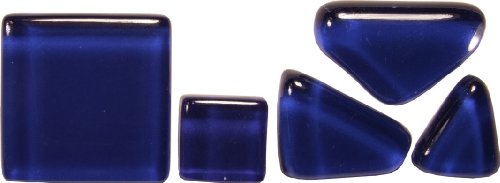 Bastelmaxi Glasmosaik Soft Glas 2 x 2 cm, ca. 55-Stück, 200g, dunkelblau von Bastelmaxi Mosaik