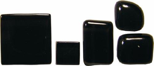 Bastelmaxi Glasmosaik Soft Glas 2 x 2 cm, ca. 55-Stück, 200g, schwarz von Bastelmaxi Mosaik