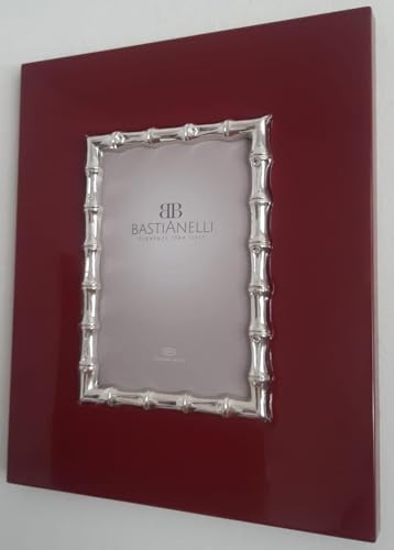 Bastianelli Rahmen oder Spiegel aus 925er Silber mit Holz glänzend von Bastianelli