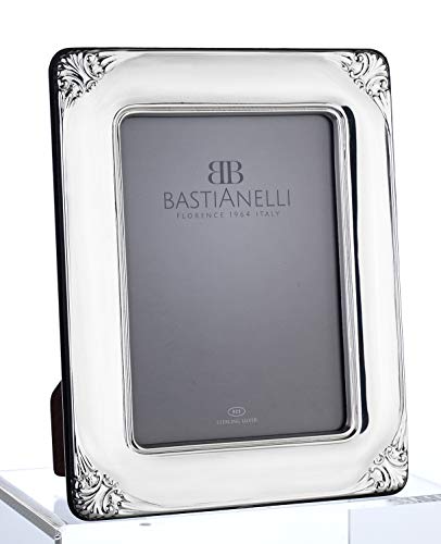 Bastianelli Bilderrahmen aus Silber, 13 x 18, 925 % glänzend, Muschelwinkel von Bastianelli