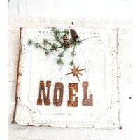 Sale - Rostige Metallbuchstaben Rustikal/Shabby Chic Industriell Joyeux Noel Love Joy von BastideAntique