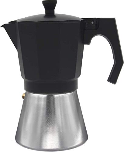 Bastilipo 66367 italienische kaffeemaschine induktion, Aluminium, 6 Cups, Schwarz von Bastilipo