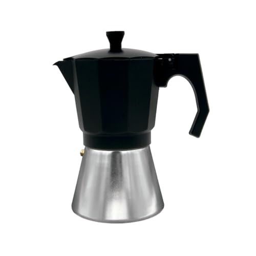 Bastilipo 66367 italienische kaffeemaschine induktion, Aluminium, 6 Cups, Schwarz von Bastilipo