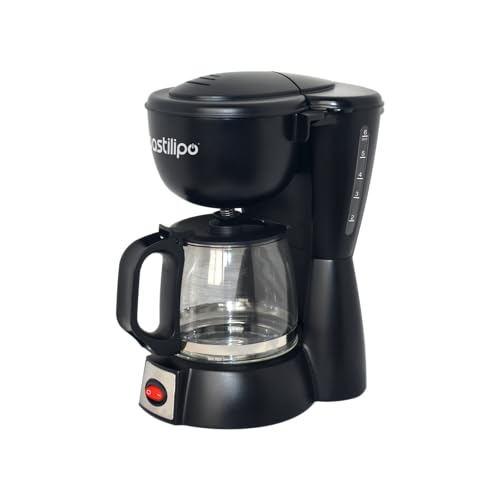 Bastilipo - MOKKA GOTEO 6 - Tropf Kaffeemaschine, 6 Tassen Schwarz/Stahl von Bastilipo