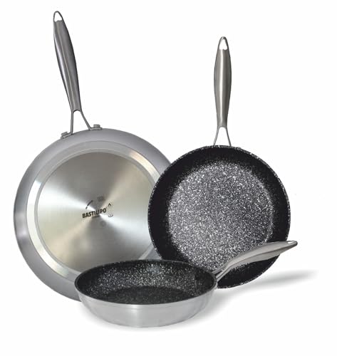 Bastilipo Pro 24 Pfanne, Aluminium, Grau, 24 cm von Bastilipo