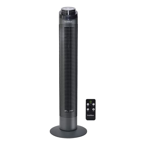 Bastilipo - Turmventilator mit Fernbedienung, 50W, Leistung - 3 Geschwindigkeiten schwarz, Modell Varadero Bastilipo - Turmventilator mit Fernbedienung, 50W, Leistung - 3 Geschwindigkeiten schwarz, Modell Varadero von Bastilipo
