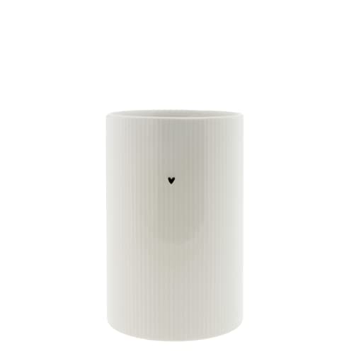 Bastion Collections Behälter Heart Relief Keramik weiß H16,5cm Aufbewahrung Küchenaccessoires Küche BC Untensil Jar von Bastion Collections