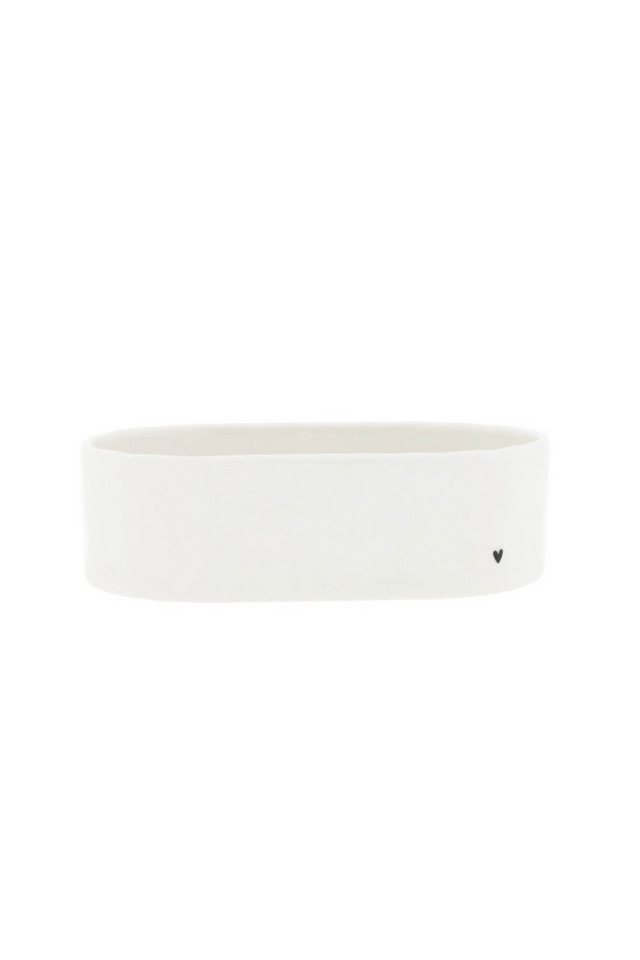 Bastion Collections Flaschenöffner Tablett - HERZL II oval - weiß von Bastion Collections