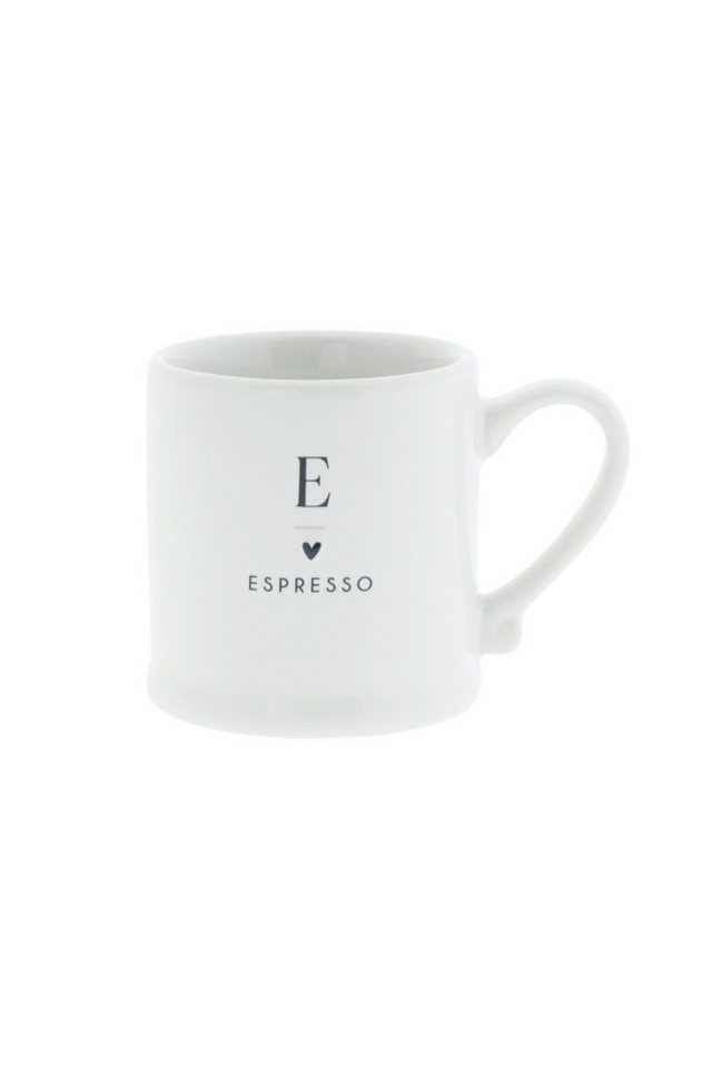 Bastion Collections Geschirr-Set Espresso Tasse - HERZL - weiß von Bastion Collections