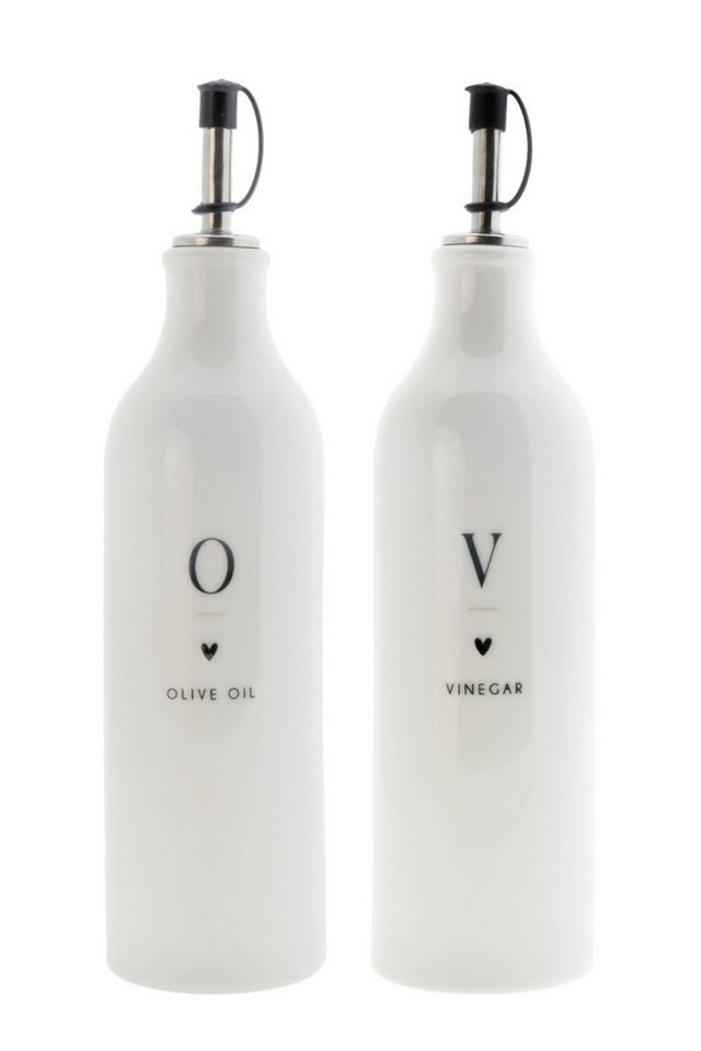 Bastion Collections Geschirr-Set Essig-/Ölspender Set - OIL & VINEGAR - weiß Bastion Collections Geschirr-Set Essig-/Ölspender Set - OIL & VINEGAR - weiß von Bastion Collections