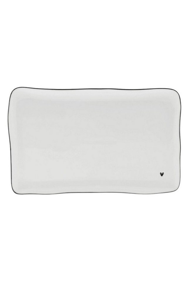 Bastion Collections Geschirr-Set Servierplatte - HERZL - weiß von Bastion Collections