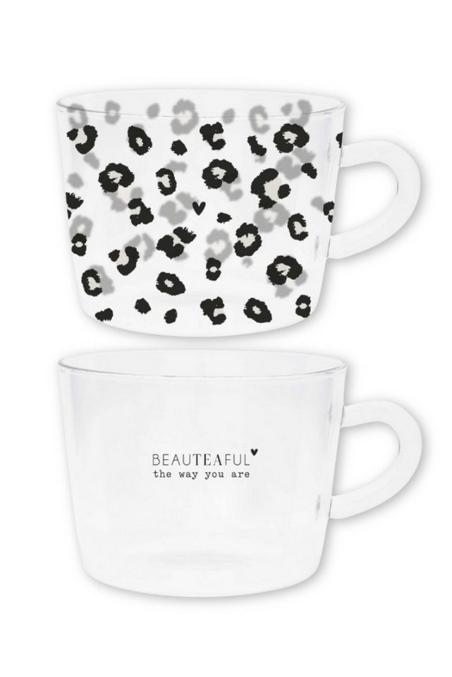 Bastion Collections Geschirr-Set Teeglas mit Henkel 2er Set - BEAUTEAFUL & LEOPARD - transparent Bastion Collections Geschirr-Set Teeglas mit Henkel 2er Set - BEAUTEAFUL & LEOPARD - transparent von Bastion Collections
