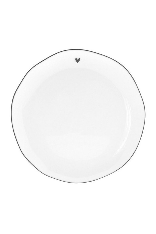 Bastion Collections Geschirr-Set Teller - HERZL - weiß von Bastion Collections