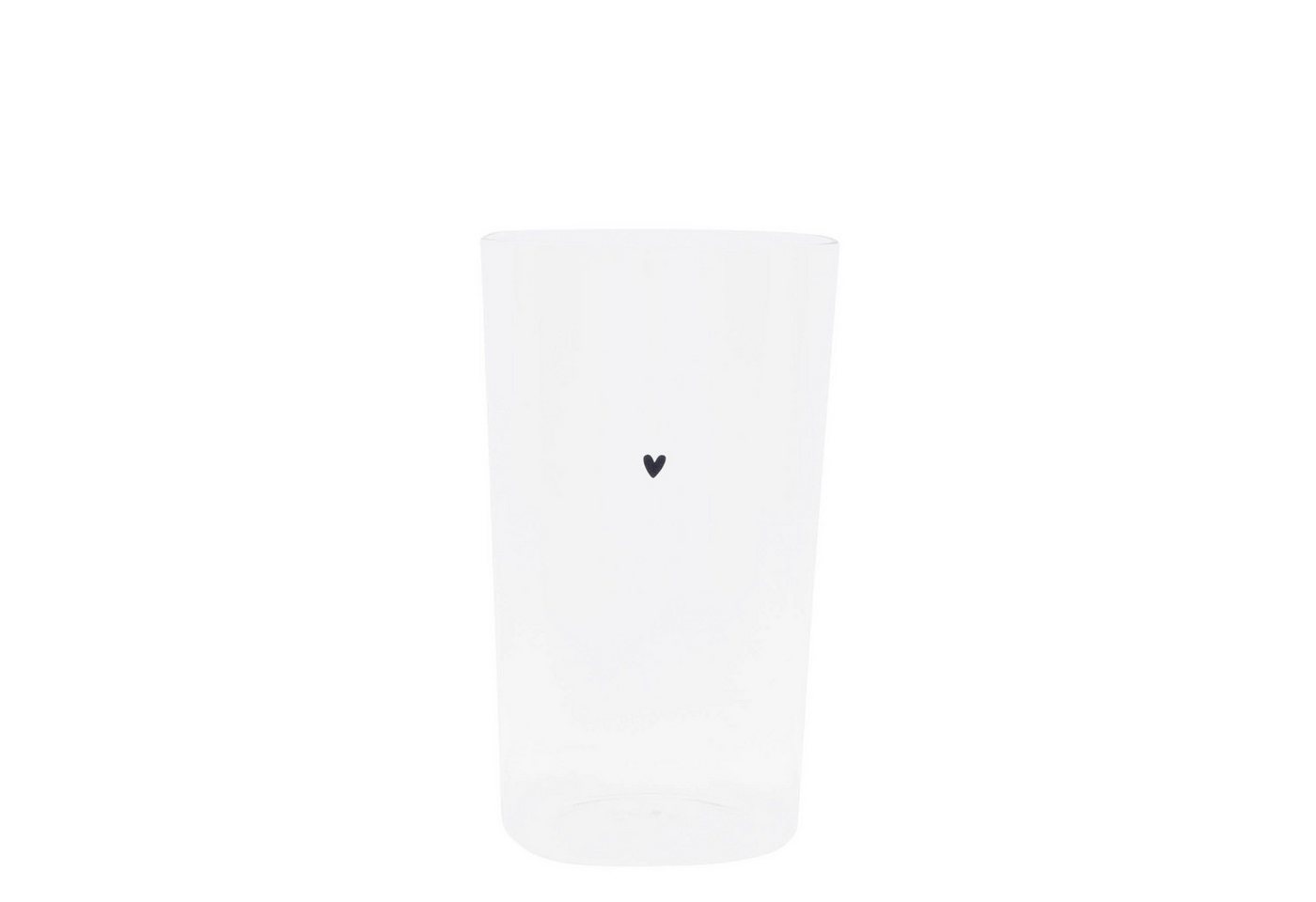 Bastion Collections Glas HEART, Glas, Handwäsche, Transparent, Motiv: Herz von Bastion Collections