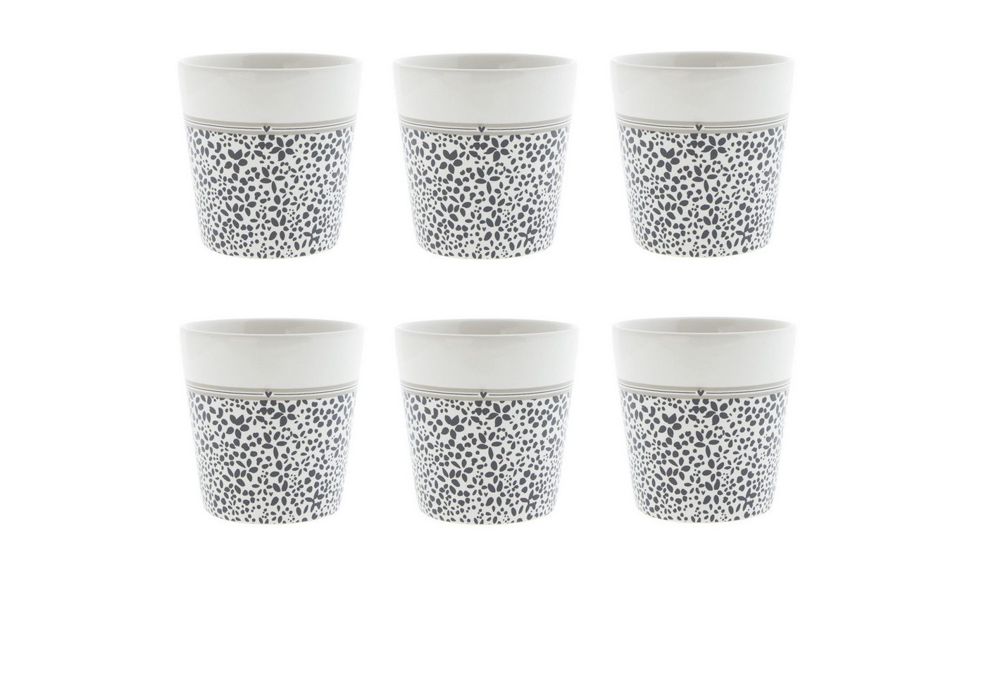 Bastion Collections Tasse Beige Titan, Keramik, spülmaschinengeeignet, Mehrfarbig, Motiv: Blumen Bastion Collections Tasse Beige Titan, Keramik, spülmaschinengeeignet, Mehrfarbig, Motiv: Blumen von Bastion Collections