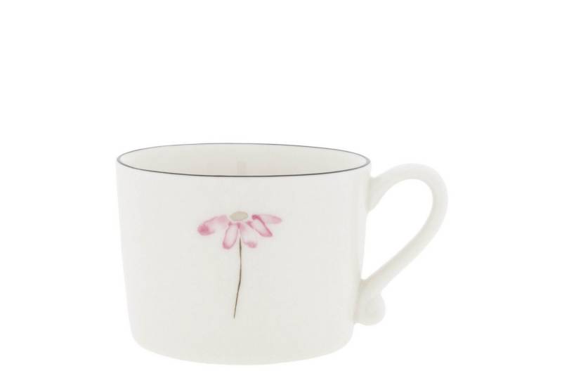 Bastion Collections Tasse Flower Blume, Keramik, Spülmaschinengeeignet, Weiß, Motiv: Blume von Bastion Collections