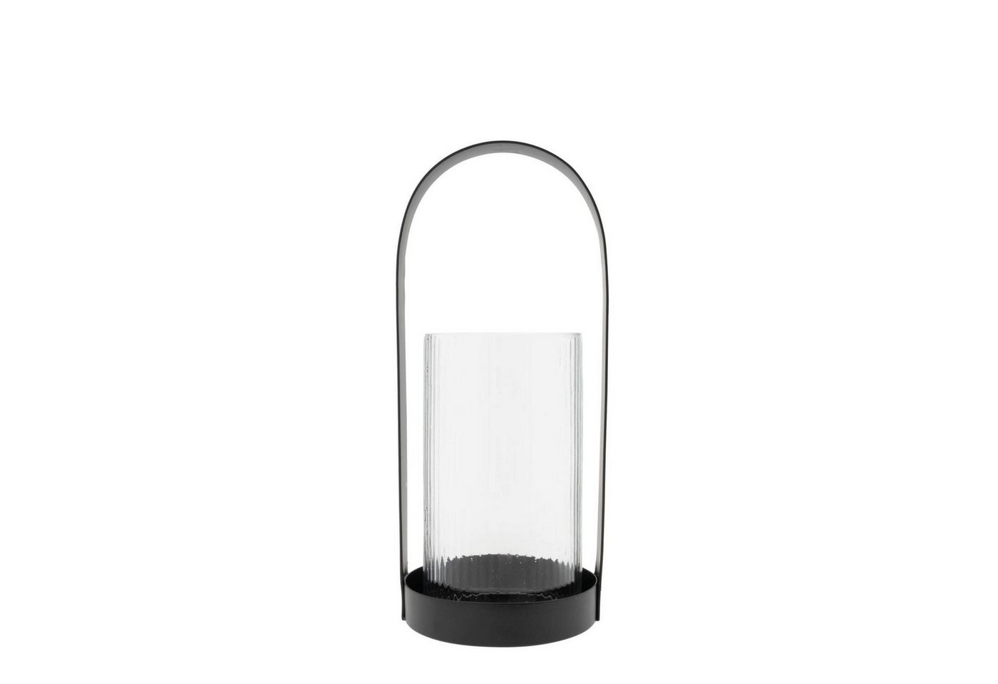 Bastion Collections Windlicht Ribbed, mit Glaseinsatz von Bastion Collections