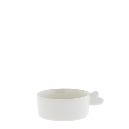 Kerzenhalter Heart Keramik Weiss Teelichthalter BC Candleholder Wohnaccessoires Tischdekoration von Bastion Collections