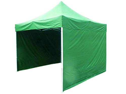 Bastionshop Marktzelt Expresszelt 2x2m Marktstand Faltzelt Messestand Pavillion Gazebo, Wasserdicht und mit UV-Schutz (Grün) von Bastionshop