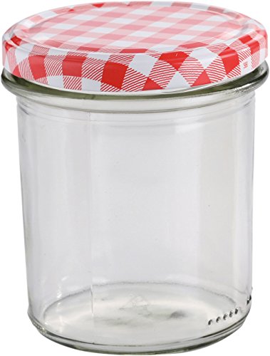 30 x 340 ml Sturzglas/Einmachglas mit Deckel | Höhe 9,5 cm von Batania