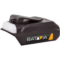 Batavia 18 V USB-Akku-Adapter (2x) + Taschenlampe von Batavia