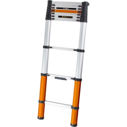 Batavia Teleskopleiter 2.93M - SoftClose & Antislip - Giraffe Air - Geeignet für den Innen- und Außenbereich. Leicht, kompakt, Aluminiumkonstruktion und sicher - Soft-Close-Technik - Giraffe Air von Batavia