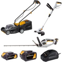 Garten 18V Power Set – Kabelloses Komplettsystem für perfektes Rasen- und Heckenschneiden von Batavia