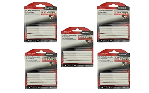 Matrix Schneidwachs | Schmierstift | Wachsstift | 5x 10 Stück | für Alu Sägeblatt von Batavia