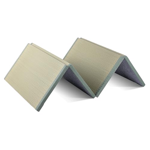 Batel Huh Japanische Tatami Matte, Natürliches Igusa Binsengras, Faltbare Igusa-Matratze, Japanische Futon Boden schlafen Area Teppich Meditation Yoga Zen(Size:100 * 200 * 3.5cm) von Batel Huh