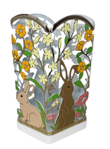 Bath and Body Works Seifenhalter Bunny Garden mit Blumen, sanft schäumender Handseifenhalter von Bath & Body Works