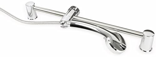 Bath & Shower Duschsäule INOX 52 cm Ø7 cm - Duschkopf mit 3 Strahlarten von Bath & Shower