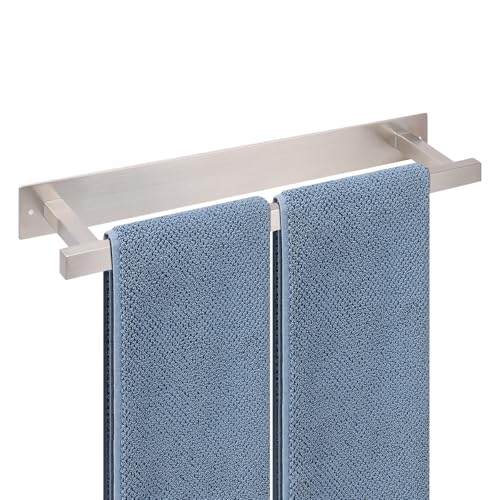 BathAce Badezimmer Handtuchstange, 16 Zoll Quadratische Handtuchhalter für Badezimmer Wandmontage SUS304 Edelstahl Handtuchhalter für Küche, Selbstklebend oder Schraubmontage Handtuchhalter BathAce Badezimmer Handtuchstange, 16 Zoll Quadratische Handtuchhalter für Badezimmer Wandmontage SUS304 Edelstahl Handtuchhalter für Küche, Selbstklebend oder Schraubmontage Handtuchhalter von BathAce