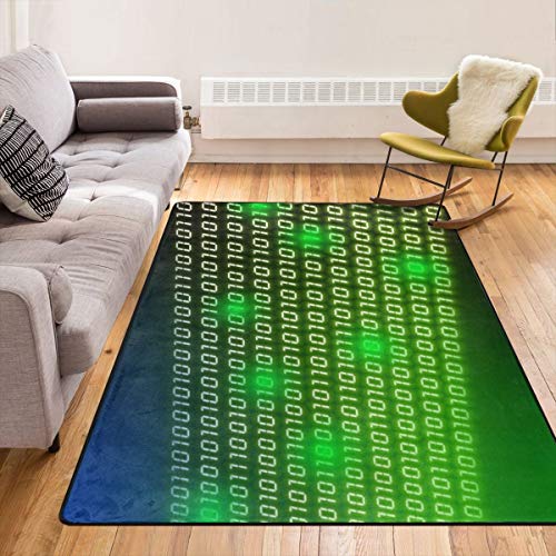 BathWang Fußmatte für Eingangsbereich, Wohnzimmer, Schlafzimmer, Badezimmer, rutschfest, 210 x 150 cm, Grün BathWang Fußmatte für Eingangsbereich, Wohnzimmer, Schlafzimmer, Badezimmer, rutschfest, 210 x 150 cm, Grün von BathWang