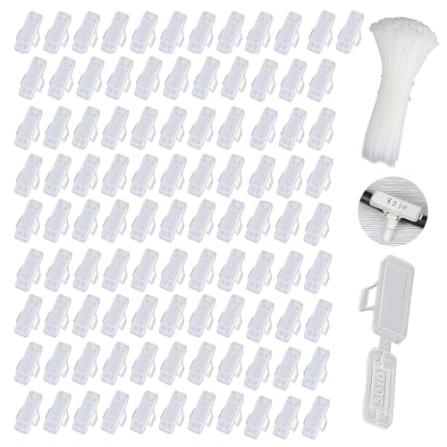 Transparent Kabeletiketten Erkennungsbox Kabel Beschriftung Kabelbinder Tags Box Transparent Wiederverwendbaren Kabeletiketten Transparenter Kabelmarkierer – Hochwertige Kabelmarkierer (100+100+168) von Batheidon