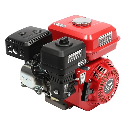 Leistungsstarker 4-Takt Benzinmotor - 4000W, 7.5HP, ideal für Kartmotoren, Balkenmäher, Rasenmäher, Schneefräsen und Generatoren. Mit 208cc Einzylinder und 3600rpm von Bathrena