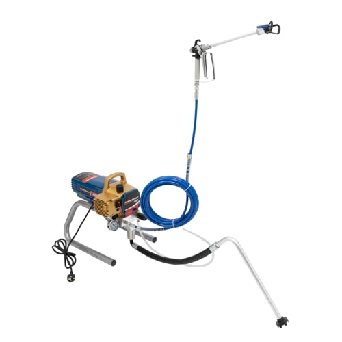 Bathrena 1500W Airless Spritzgerät 2,2 L/min Hochdrucksprüher 22Mpa Fanförmiges Sprühsystem Blau von Bathrena
